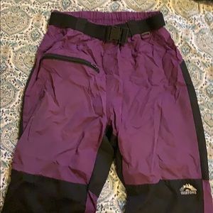 Vintage ski pants with belt